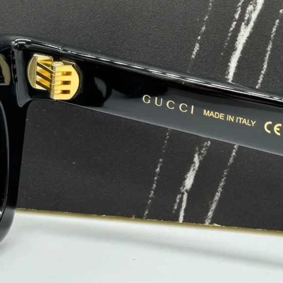 NEW GG1773S 001 GUCCI BLACK GREY CAT EYE WOMEN GUCCI SUNGLASSES - Picture 10 of 12